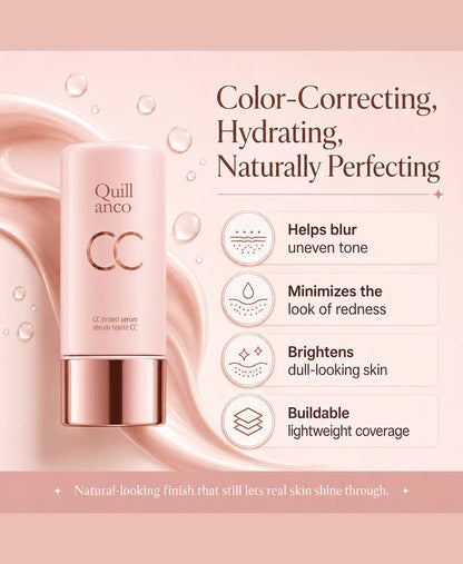 CC Tinted Serum – Shade-Adaptive Coverage, 24H Hydration & Waterproof Wear