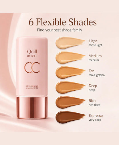 CC Tinted Serum – Shade-Adaptive Coverage, 24H Hydration & Waterproof Wear