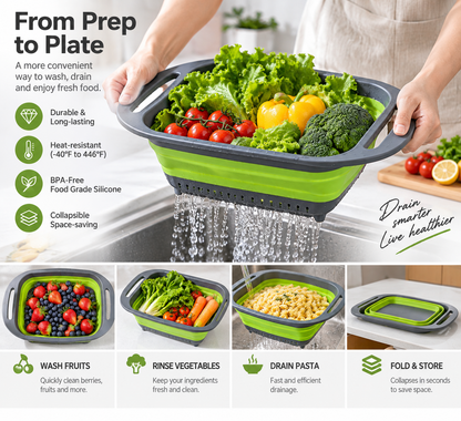Collapsible Silicone Colander