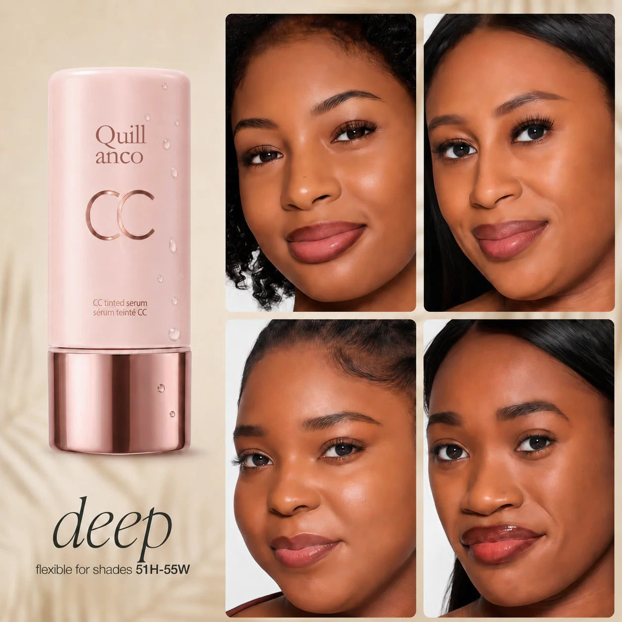 CC Tinted Serum – Shade-Adaptive Coverage, 24H Hydration & Waterproof Wear