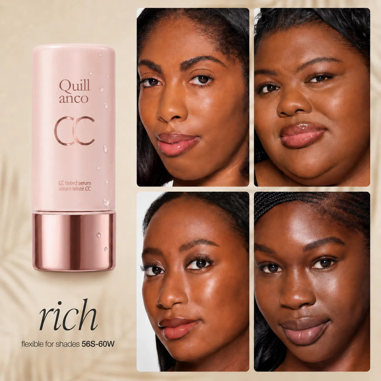 CC Tinted Serum – Shade-Adaptive Coverage, 24H Hydration & Waterproof Wear