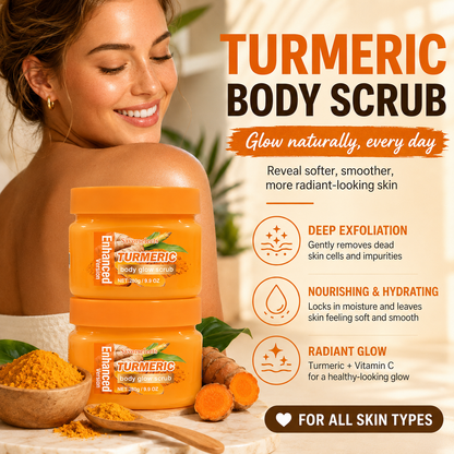 ✨ Turmeric Glow Scrub — Buff Away Dull, Rough Skin for a Softer, Smoother-Looking Glow 🧡