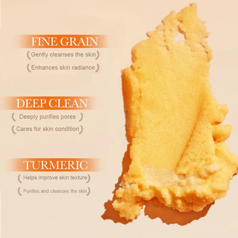 ✨ Turmeric Glow Scrub — Buff Away Dull, Rough Skin for a Softer, Smoother-Looking Glow 🧡
