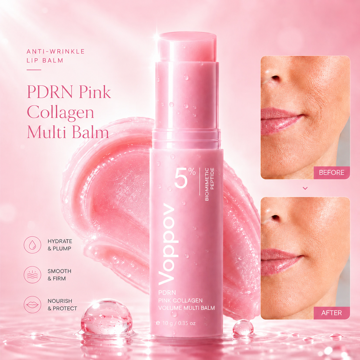 Up to 72% OFF Voppov PDRN Pink Collagen Volume Multi Balm